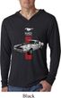Mens Shirt Red Stripe Mustang 50 Years Lightweight Hoodie Tee T-Shirt