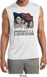Mens Shirt Rushmorons Sleeveless Moisture Wicking Tee T-Shirt