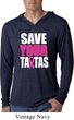 Mens Shirt Save Your Tatas Lightweight Hoodie Tee T-Shirt