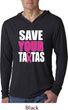 Mens Shirt Save Your Tatas Lightweight Hoodie Tee T-Shirt