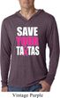 Mens Shirt Save Your Tatas Lightweight Hoodie Tee T-Shirt