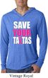Mens Shirt Save Your Tatas Lightweight Hoodie Tee T-Shirt