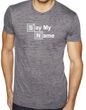 Mens Shirt Say My Name Burnout Tee T-Shirt