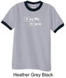 Mens Shirt Say My Name Ringer Tee T-Shirt
