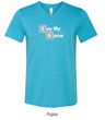 Mens Shirt Say My Name Tri Blend V-neck Tee T-Shirt