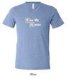 Mens Shirt Say My Name Tri Blend V-neck Tee T-Shirt