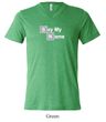 Mens Shirt Say My Name Tri Blend V-neck Tee T-Shirt