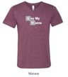 Mens Shirt Say My Name Tri Blend V-neck Tee T-Shirt
