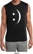 Mens Shirt Smiley Chat Face Sleeveless Moisture Wicking Tee T-Shirt