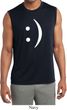 Mens Shirt Smiley Chat Face Sleeveless Moisture Wicking Tee T-Shirt