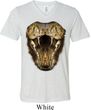 Mens Snake Shirt Big Cobra Snake Face Tri Blend V-neck Tee T-Shirt