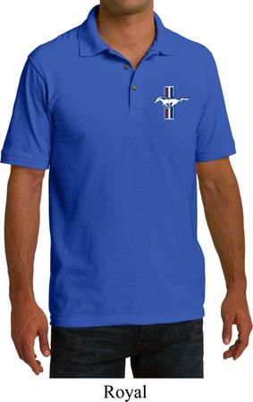 Mens Shirt The Legend Lives Crest Pocket Print Pique Polo