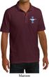 Mens Shirt The Legend Lives Crest Pocket Print Pique Polo