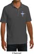 Mens Shirt The Legend Lives Crest Pocket Print Pique Polo
