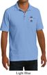 Mens Shirt The Legend Lives Crest Pocket Print Pique Polo