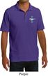 Mens Shirt The Legend Lives Crest Pocket Print Pique Polo