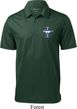 Mens Shirt The Legend Lives Crest Pocket Print Textured Polo