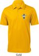 Mens Shirt The Legend Lives Crest Pocket Print Textured Polo