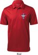 Mens Shirt The Legend Lives Crest Pocket Print Textured Polo