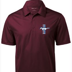 Mens Shirt The Legend Lives Crest Pocket Print Textured Polo Mens Shirt The Legend Lives Crest Pocket Print Textured Polo