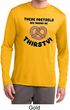 Mens Shirt Thirsty Pretzels Dry Wicking Long Sleeve T-Shirt