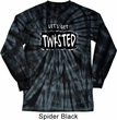 Mens Shirt Twisted Long Sleeve Tie Dye Tee T-shirt