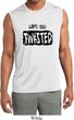 Mens Shirt Twisted Sleeveless Moisture Wicking Tee
