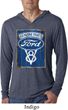 Mens Shirt V8 Genuine Ford Parts Lightweight Hoodie Tee T-Shirt