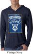 Mens Shirt V8 Genuine Ford Parts Lightweight Hoodie Tee T-Shirt