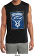 Mens Shirt V8 Genuine Ford Parts Sleeveless Moisture Wicking Tee T-Shirt