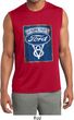 Mens Shirt V8 Genuine Ford Parts Sleeveless Moisture Wicking Tee T-Shirt