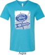 Mens Shirt Vintage Sign Genuine Ford Parts Tri Blend V-neck Tee