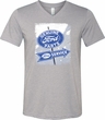 Mens Shirt Vintage Sign Genuine Ford Parts Tri Blend V-neck Tee