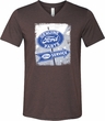 Mens Shirt Vintage Sign Genuine Ford Parts Tri Blend V-neck Tee