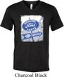 Mens Shirt Vintage Sign Genuine Ford Parts Tri Blend V-neck Tee