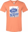 Mens Shirt Vintage Sign Genuine Ford Parts Tri Blend V-neck Tee