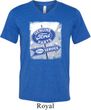 Mens Shirt Vintage Sign Genuine Ford Parts Tri Blend V-neck Tee