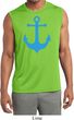 Mens Shirt Blue Anchor Sleeveless Moisture Wicking Tee
