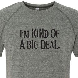 Mens Shirts Kind of a Big Deal Black Print Tri Blend Tee T-Shirt