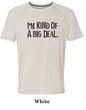Mens Shirts Kind of a Big Deal Black Print Tri Blend Tee T-Shirt