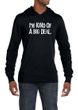 Mens Shirts Kind of a Big Deal White Print Lightweight Hoodie Tee