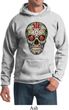 Mens Skull Hoodie Sugar Skull with Roses Hoody