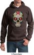 Mens Skull Hoodie Sugar Skull with Roses Hoody