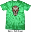 Mens Skull Shirt Sugar Skull with Roses Spider Tie Dye Tee T-shirt