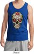 Mens Skull Tanktop Sugar Skull with Roses Tank Top