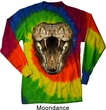 Mens Snake Shirt Big Cobra Snake Face Long Sleeve Tie Dye Tee T-shirt