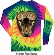 Mens Snake Shirt Big Cobra Snake Face Long Sleeve Tie Dye Tee T-shirt