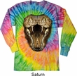 Mens Snake Shirt Big Cobra Snake Face Long Sleeve Tie Dye Tee T-shirt