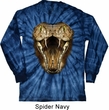 Mens Snake Shirt Big Cobra Snake Face Long Sleeve Tie Dye Tee T-shirt