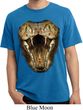 Mens Snake Shirt Big Cobra Snake Face Pigment Dyed Tee T-Shirt